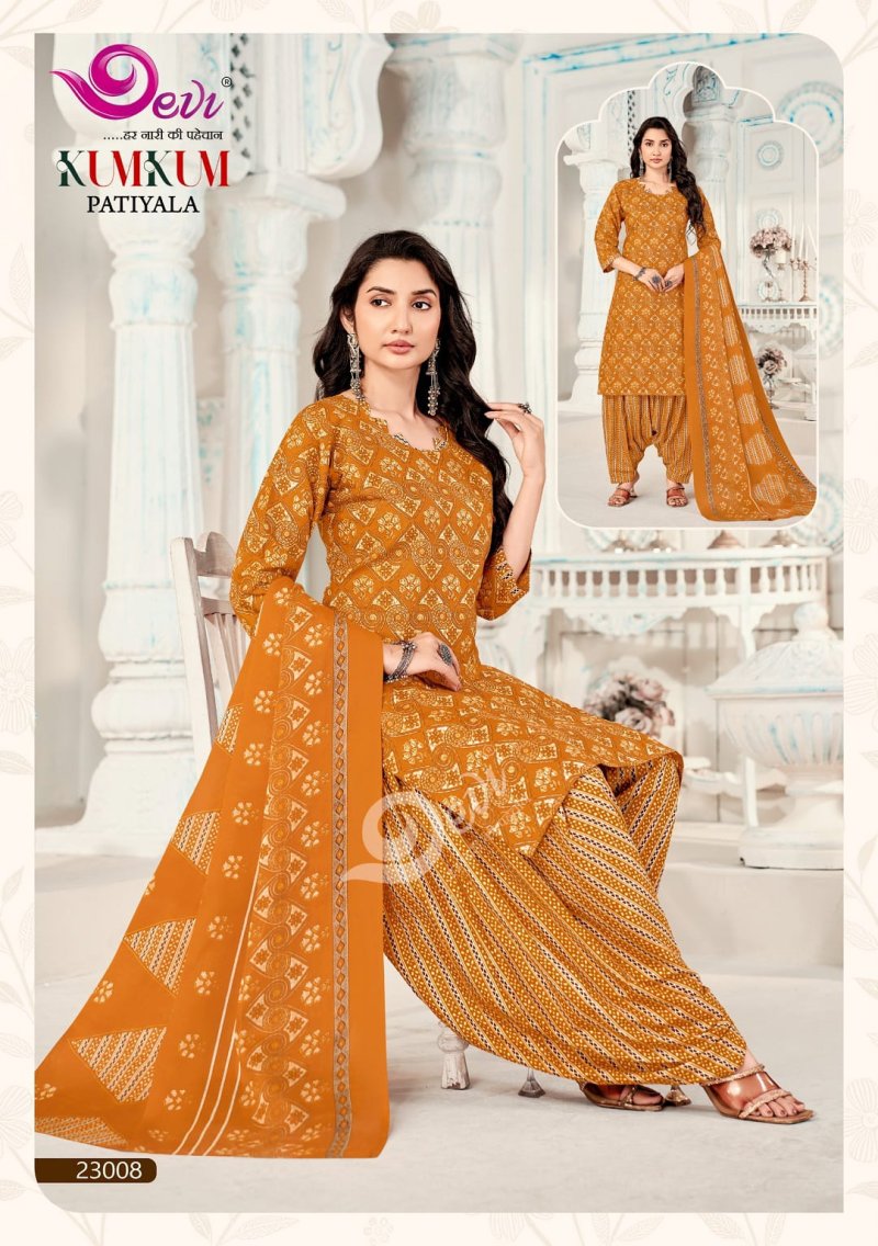 Kumkum Vol 23 By Devi Indo Cotton Readymade Dress 